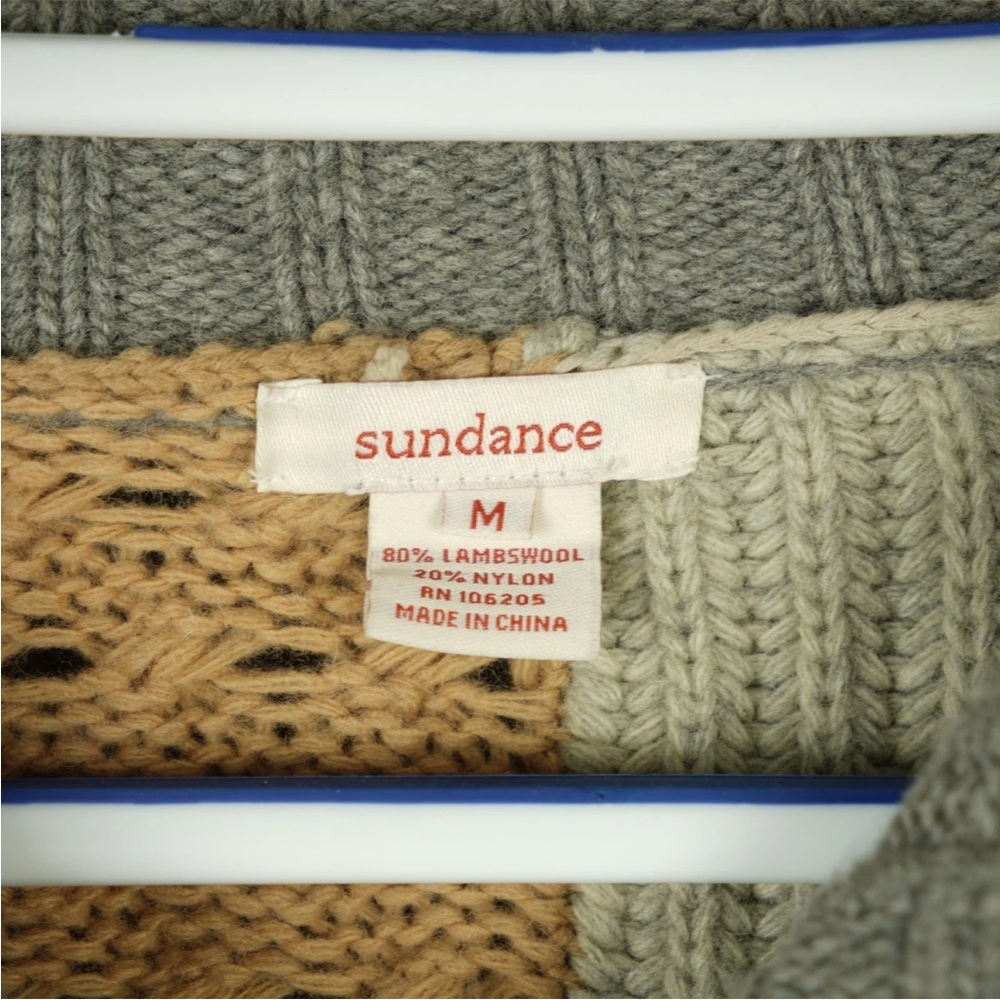 Sundance Wool Patchwork Duster Cardigansweater Wo… - image 5